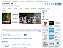 Tablet Screenshot of library.fairmontstate.edu